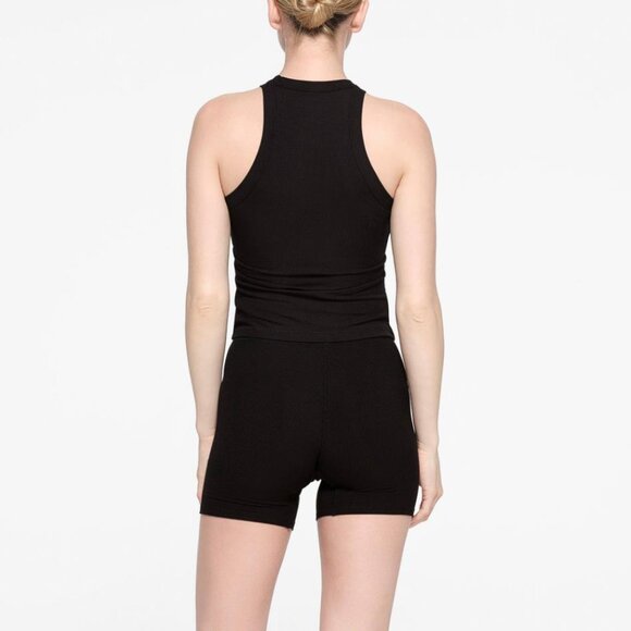 SKIMS Women's Soft Lounge High Neck Tank Size XS In Onyx - Picture 3 of 7